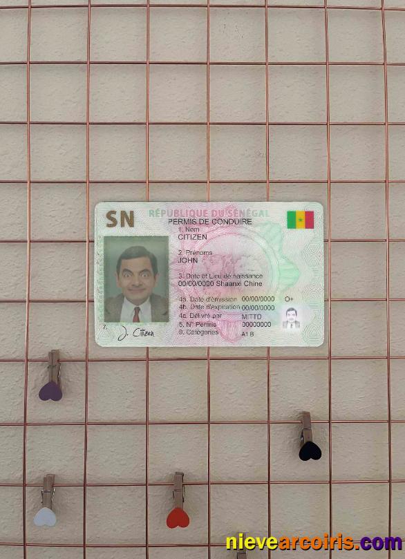 Senegal driving license photolook